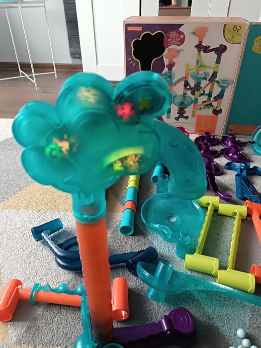 Kulodrom interaktywny  B.toys marble palooza deluxe kulki tor