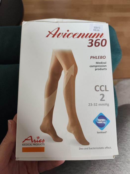 Pończochy podkolanówki uciskowe M+ LONG