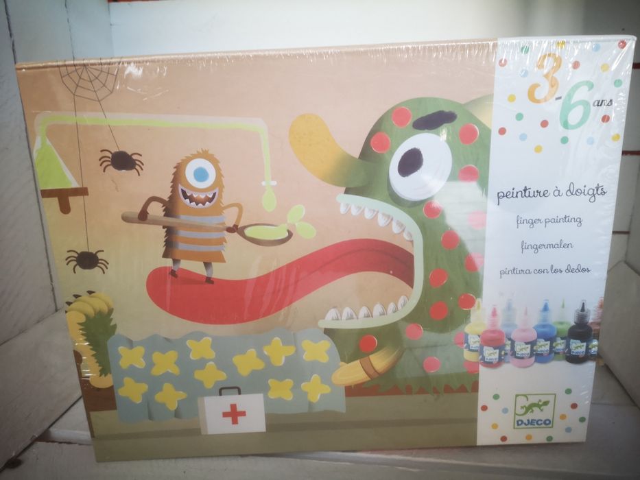 Djeco zestaw do malowania palcami Stworki