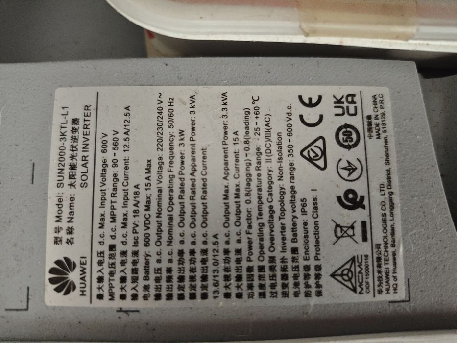 Inversor Solar Huawei SUN2000 3KW