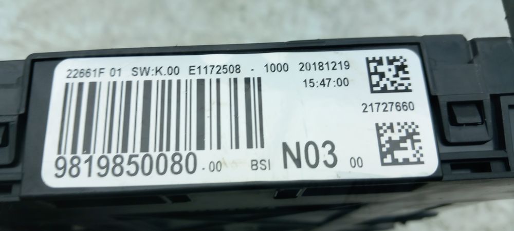 Caixa fusíveis / SAM / BSI PEUGEOT 208