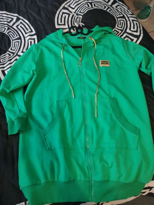 Nowa bawełniana bluza, trawka La Pia do 120 biust