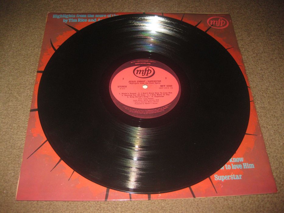 Vinil LP do Tim Rice e Andrew Lloyd Webber "Jesus Christ Superstar"