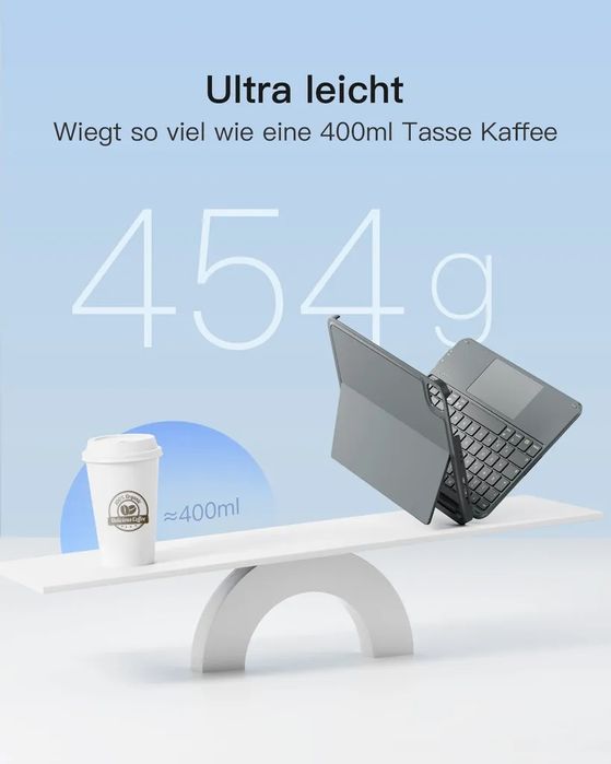 inateck KB04122GRAY Inateck iPad Keyboard 11" gray 10th Gen. Compa