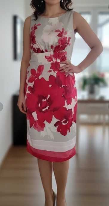 Donna Ricco New York – Amerykańska sukienka vintage w kwiaty