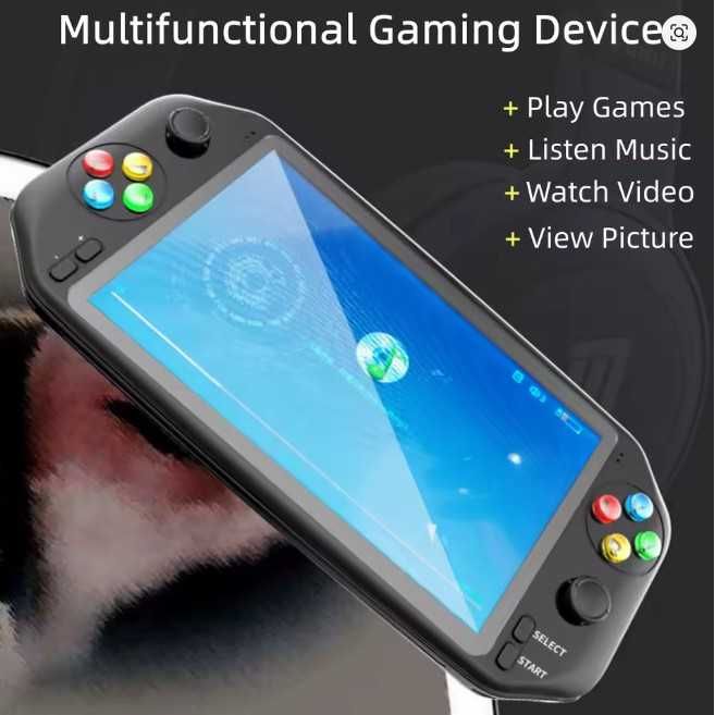 Consola Jogos portátil 7" RS16 ecrã IPS HD 6.000 jogos clássicos