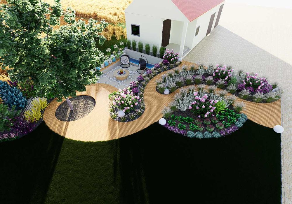 Projektowanie ogrodów, tarasów, wizualizacje - Polska, zdalnie, Łódź