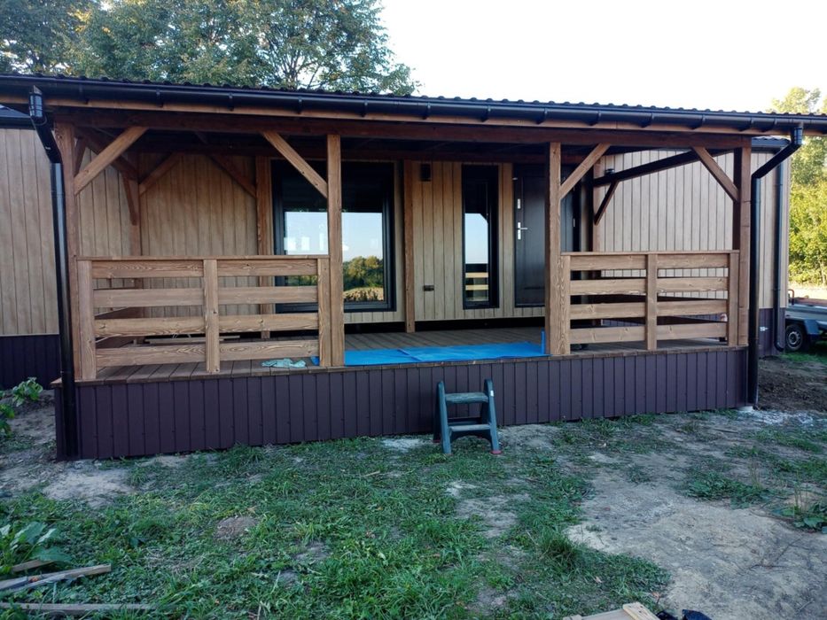 Balustrada balkonowa drewniana