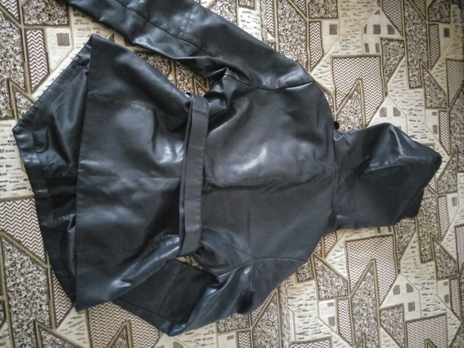 Куртка женская Angmifer весна/осень кожзам экокожа новая р.50