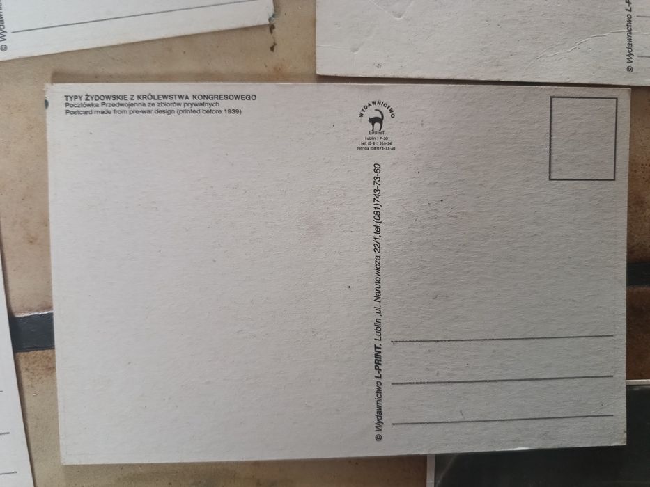 Żydzi w Polsce - zestaw czystych pocztówek