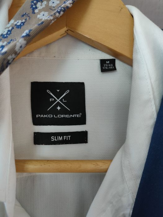 Garnitur męski komplet koszula buty pasek 55% wełna