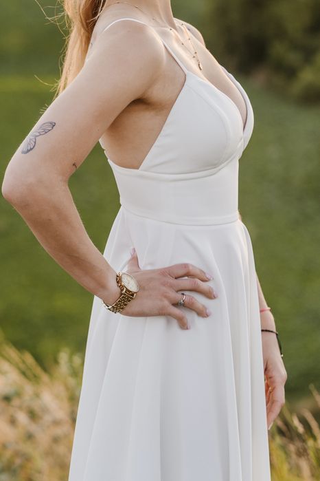 Suknia ślubna biała rozmiar S