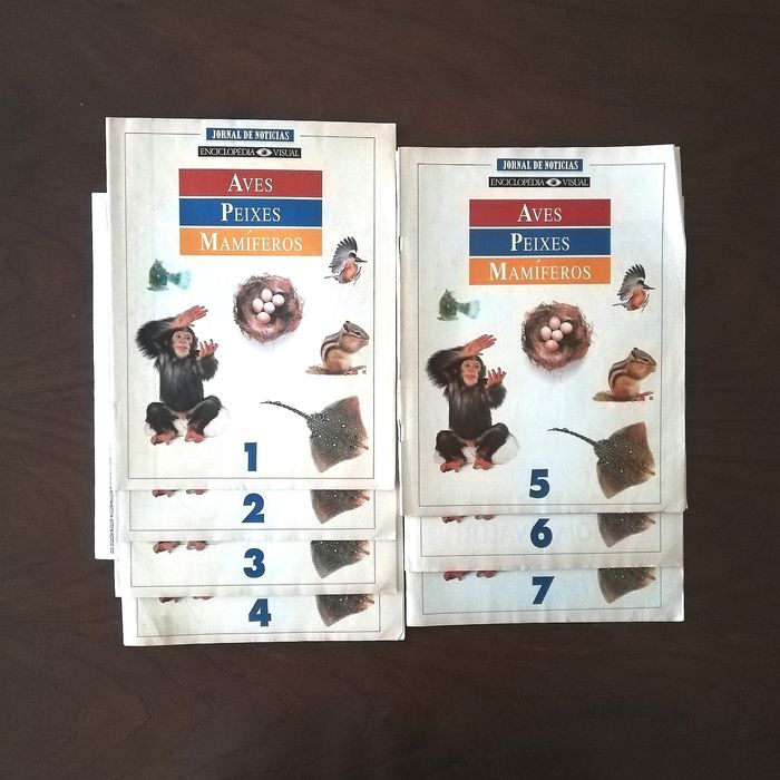 Coleção "Aves, peixes, mamíferos", do Jornal de Notícias