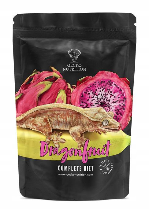 Gecko Nutrition Pokarm papka dla gekona Smoczy Owoc Z OWADAMI ORYGINAŁ 50g