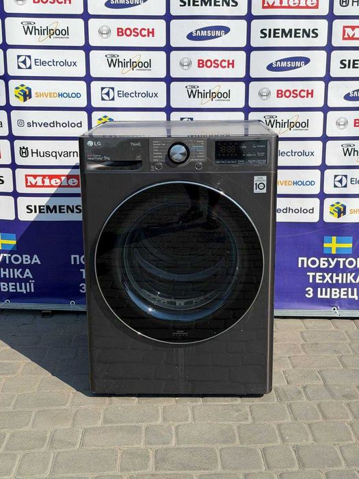 Сушильна машина б/в LG RV9DN902B Dual Inverter 9 кг тепловий насос A+++ коричнева #08222