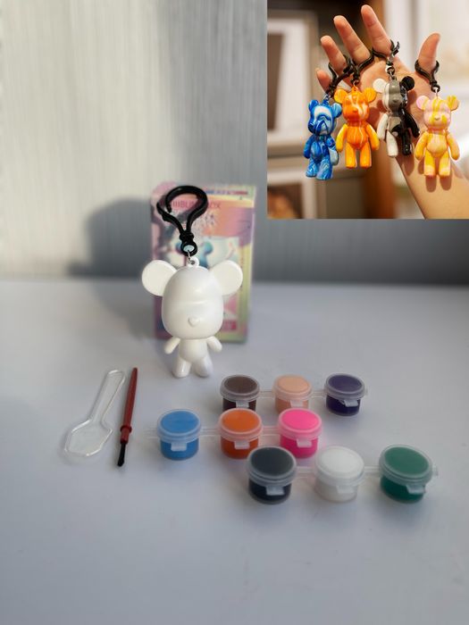 Флюїдний ведмедик брелок 6,5 см