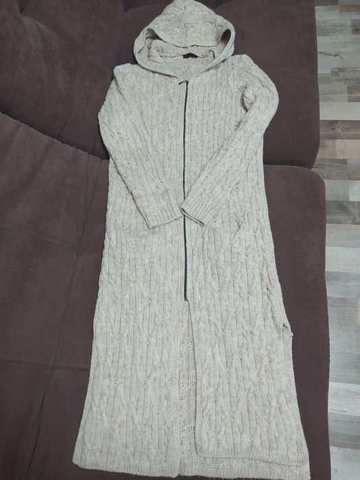 Кардиган довгий вязаний якісний пальто