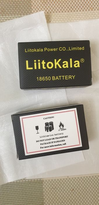 Нові, офіційні акумулятори 18650 Liitokala 35a