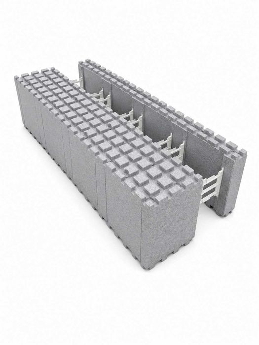Styroblok bloczki styropianowe ICF neopor do budowy domu basenu szalunek tracony Max 100x40 cm Eps 150 grafit.
