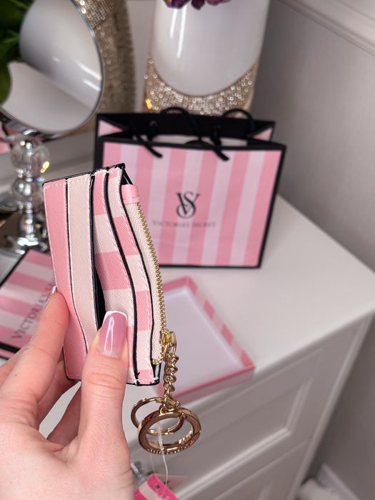 Portfel card holder VS Victoria’s Secret na karty mini portfel brelok