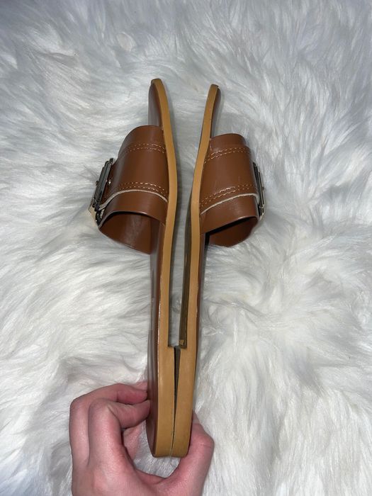 Brązowe klapki - 42