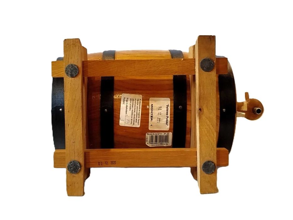 Beczka / karafka 1L – whisky, wódka, nalewki – dekoracja, pojemnik