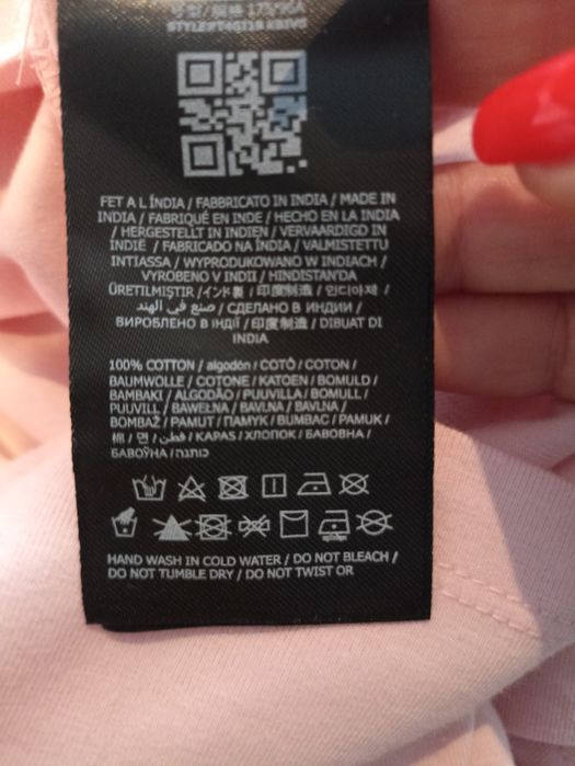 T-shirt pudrowy róż Guess roz.M