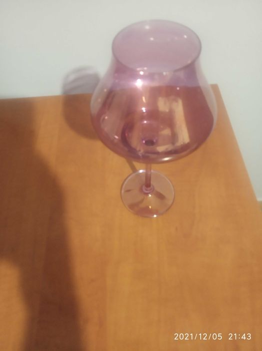 Kielich ozdobny szklany