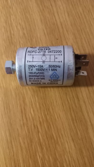 Filtro de ruído 250V 15A Rui Kai RDFC-2718