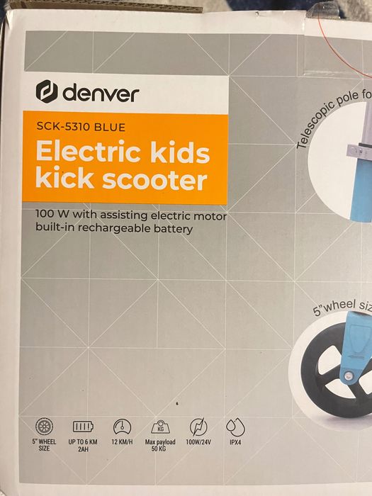 Trotinete elétrica Electric kids rick scooter