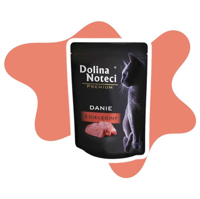 Dolina Noteci Premium Danie z cielęciny 12x85g Cielęcina bezzbóżowa dla dorosłych kotów wszystkich ras