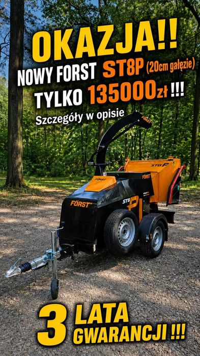 Rębaki spalinowe Forst ST6P ST8D | Cedrus | nowe i używane | Antom | Finansowanie | Cała Polska