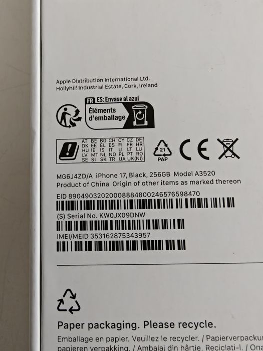 iPhone 17 256 gb nowy Gwarancja