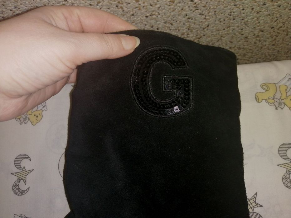 Зимние женские сапоги Prada натуральный замш