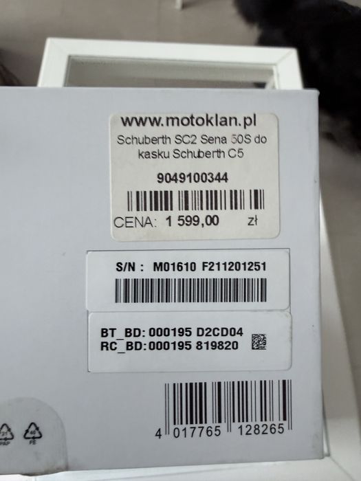 Kask motocyklowy Schuberth C5 z interkomem SC2 rozmiar L 59