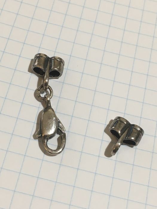 Карабин 925 проба , замочек для цепочки