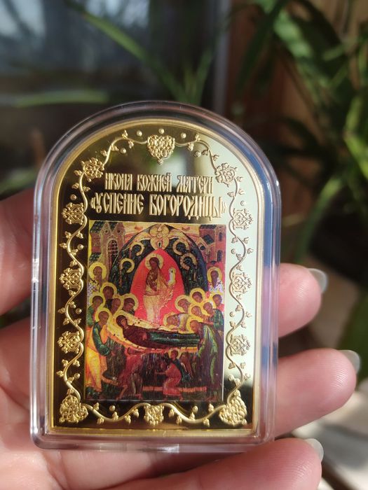 Позолочені медалі з Іконами! В позолоті! Монетний Двір Княжий. Пруф !