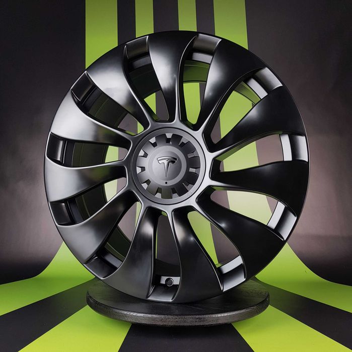 Нові Диски На Авто R19 5x114.3 Tesla Model Y Tesla Perfomance Тесла Турбіни Black Matt Р19 NEW