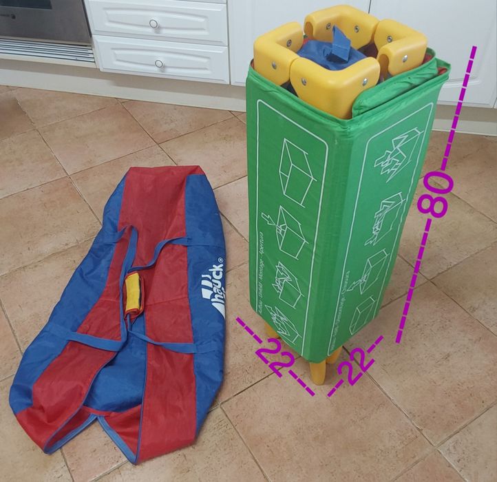 CAMA/PARQUE de VIAGEM como NOVA PARA BEBÉ.Casa Quarto Sala Cozinha.