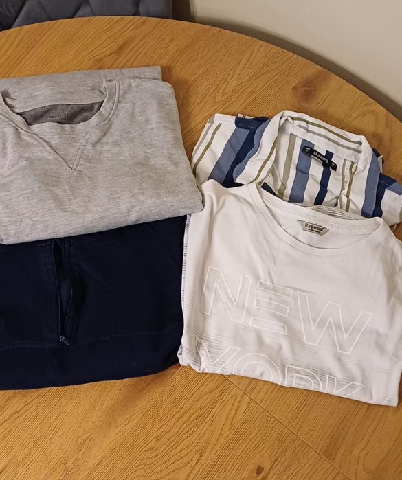 Paczka paka męskie bluza T shirt sweter pulower L