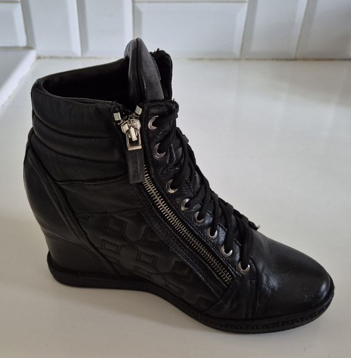 BALDININI roz. 38 skóra naturalna pikowane made in italy Premium