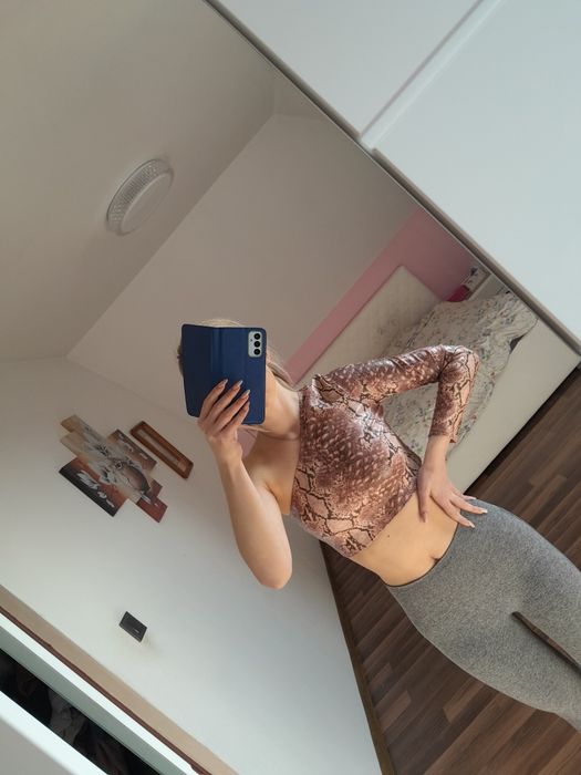 Crop top bluzka hiszpanka nowa na jedno ramię xxs xs s sexy impreza