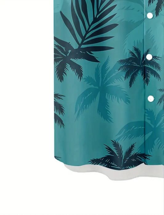 Гавайська сорочка з пальмами / літня чоловіча сорочка Hawaiian Style