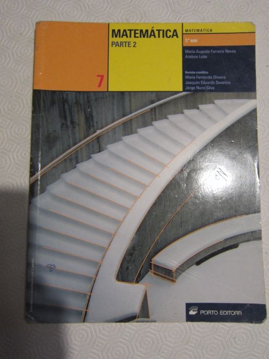 Matemática 7ºano porto editora - maria augusta ferreira neves e antóni