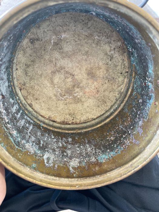 Balde em latão antigo alemão