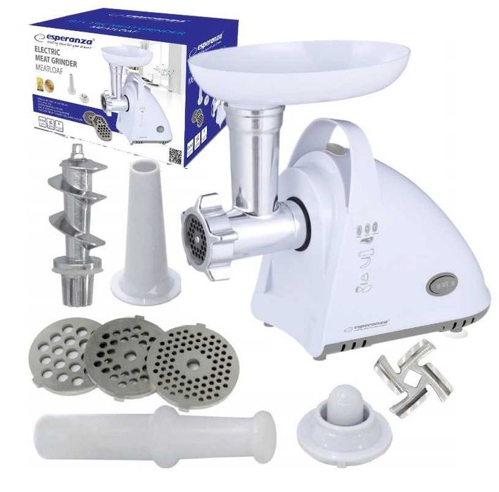 Nowa Maszynka do mielenia mięsa Esperanza EKM031 biały 2200 W