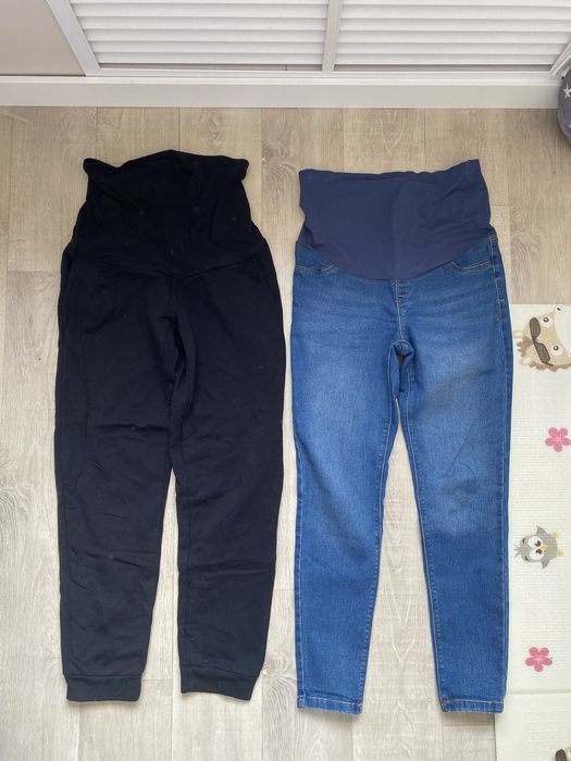 Штаны для беременных (джинсы, спортивные) размер S. За все 650