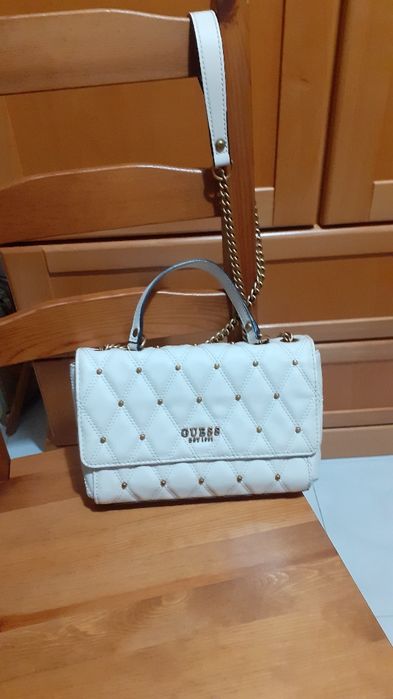 Mala beje de Mão e á Tiracolo ( GUESS  ) C/ Nova