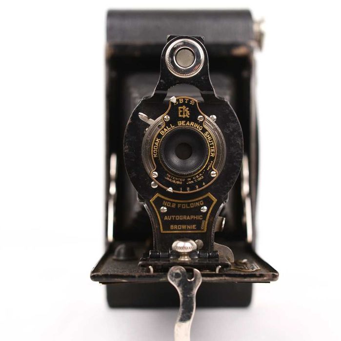 Máquina fotográfica de fole Kodak No.2 Folding Autographic Brownie