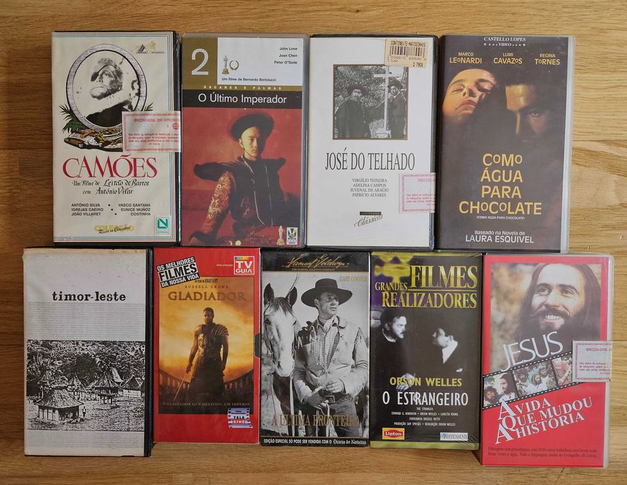 Lote cassetes VHS - Clássicos, documentários, concertos, disney